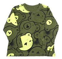 Khaki triko s medvědy zn. George