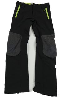 Černo - limetkové softshellové kalhoty Quechua