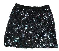 Černo-barevná flitrovaná sukně St. Bernard