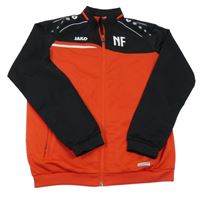 Černo-červená sportovní propínací mikina s logem Jako