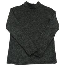 Černo-šedá melírovaná lehká mikina