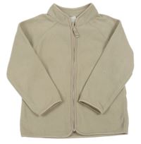 Béžová fleecová propínací mikina H&M