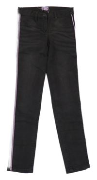 Černé skinny rifle s pruhem alive