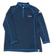 Tmavomodrá vzorovaná funkční mikina zn. Regatta