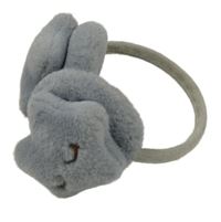 Šedé chlupaté klapky na uši - hvězda 