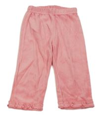 Růžové sametové kalhoty Lupilu