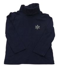 Tmavomodrý rolák s vločkou lupilu