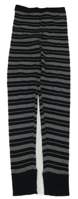 Šedo-černé pruhované spodní kalhoty C&A