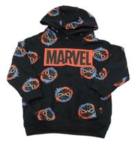 Černá mikina se Spidermanem a kapucí Tu
