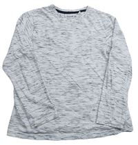 Bílo-šedé melírované triko C&A