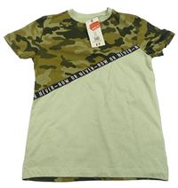 Army-světlemodré tričko s nápisem Urban 