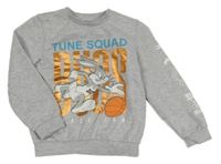 Šedá melírovaná mikina s Buggs Bunnym zn. Pep&Co