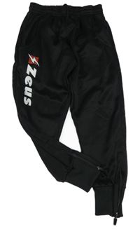 Černé sportovní kalhoty s logem Zeus