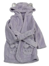 Levandulový chlupatý župan s kapucí - myška George 