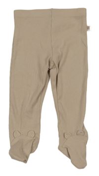 Béžové žebrované polodupky F&F