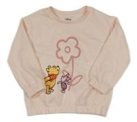 Světlerůžová mikina s medvídkem Pú Primark