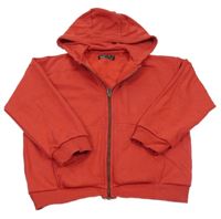 Červená propínací oversize mikina Next