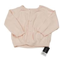 Nové - Světlerůžový propínací svetr Dunnes