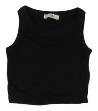 Černý žebrovaný crop top C&A