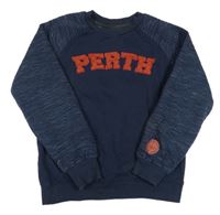 Tmavomodrá mikina s nápisem We