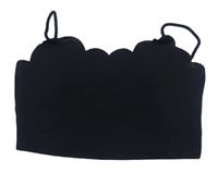 Černý crop top SHEIN