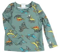 Khaki triko s dinosaury zn. Shein