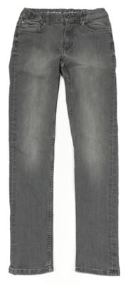 Šedé skinny fit teplákové rifle H&M