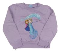Levandulová mikina s Frozen Disney