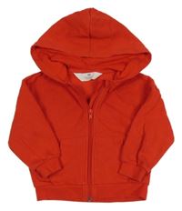 Červená propínací mikina s kapucí H&M