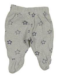 Šedo-bílé pruhované polodpuky s tmavomodrými hvězdičkami George