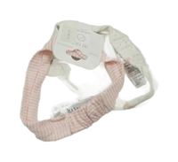 Nové - 2x - Čelenka s mašlí - Růžovo/bílá pruhovaná, bílá se zajíčky Mothercare