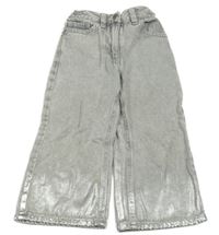 Šedo-stříbrné široké rifle Next