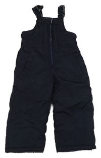 Tmavomodré šusťákové zimní laclové kalhoty OshKosh