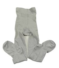 Šedo-stříbrné punčocháče H&M