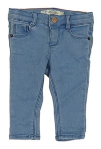 Modré skinny teplákové rifle ZARA