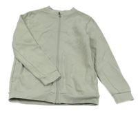 Světlešedá propínací mikina Next