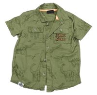 Khaki košile s dinosaury - Jurský svět