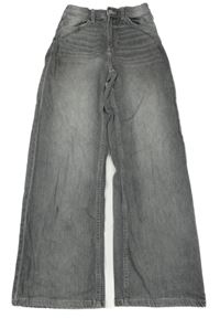 Šedé wide leg rifle H&M