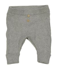 Šedé melírované žebrované turecké tepláky H&M