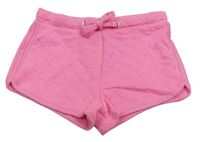 Růžové prošívané teplákové kraťasy Matalan