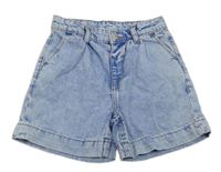 Světlemodré riflové high rise kraťasy Denim Co.