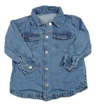 Modrá riflová košilová bunda George