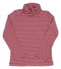 Vínovo-růžový pruhovaný rolák Lupilu