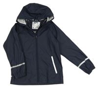 Tmavomodrá nepromokavá bunda s kapucí Lupilu