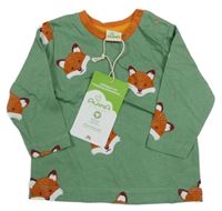 Nové - Zelené triko s liškami Alana