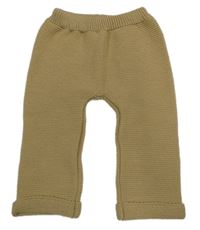 Hnědé pletené tepláky