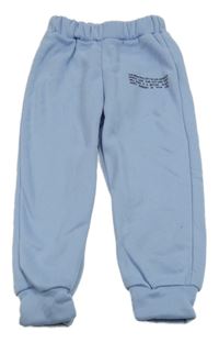 Modré tepláky s nápisem Shein