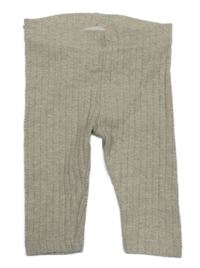 Béžové melírované žebrované legíny H&M