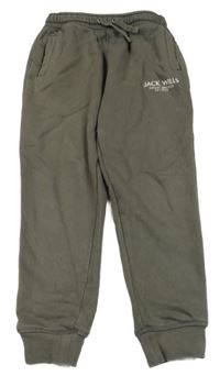Tmavošedé tepláky s nápisem Jack Wills