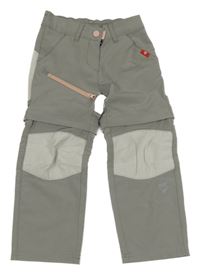 Šedé outdoorové kalhoty s odepínacími nohavicemi Lupilu